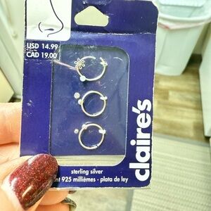 Claire's Sterling Silver Nose Rings